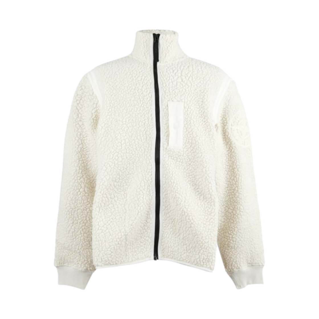 771561441-V0099 Stone Island 61441 Terry Fleece Track Top Natural White - 22FW