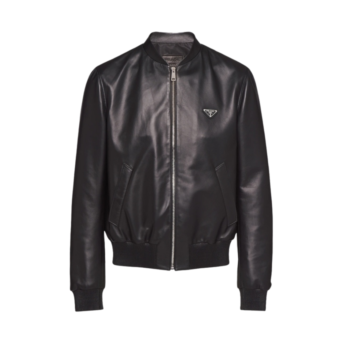 프라다 나파 레더 봄버 자켓 블랙(Prada Nappa Leather Bomber Jacket Black) - 1
