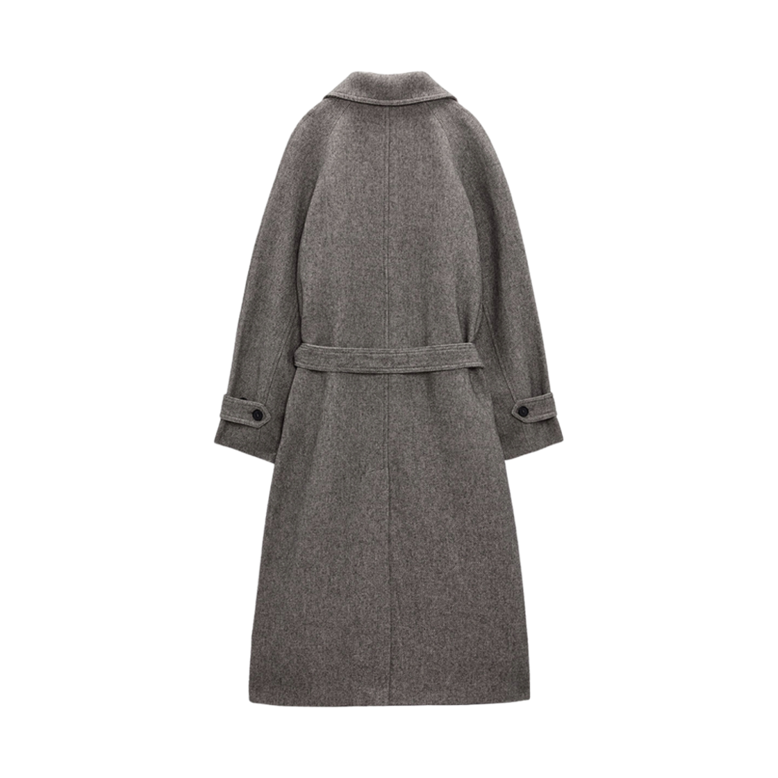 (W) 자라 프리미엄 이탈리안 울 패브릭 코트 그레이((W) Zara Premium Italian Wool Fabric Coat Grey) - 2
