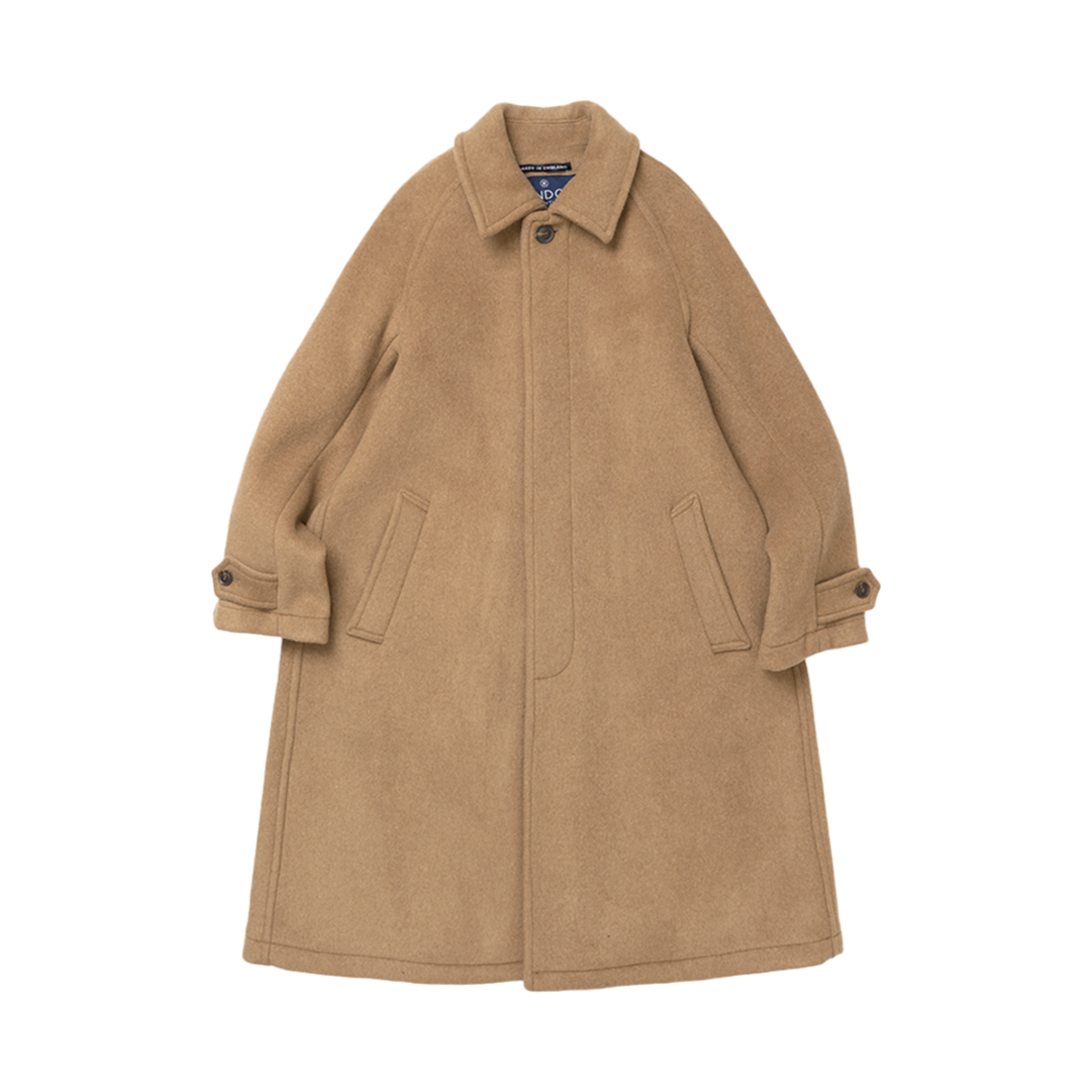 런던 트레디션 인벌티드 플릿츠 울 코트 비쿠냐 132(London Tradition Inverted Pleats Wool Coat Vicuna 132)