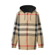 Burberry Reversible Check Hooded Jacket Archive Beige