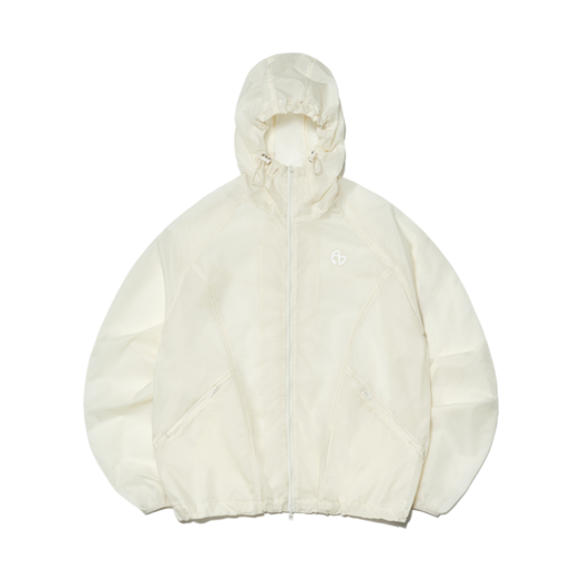 NM51WB01M1IV NOMANUAL Aether Nylon Jacket Sand Yellow