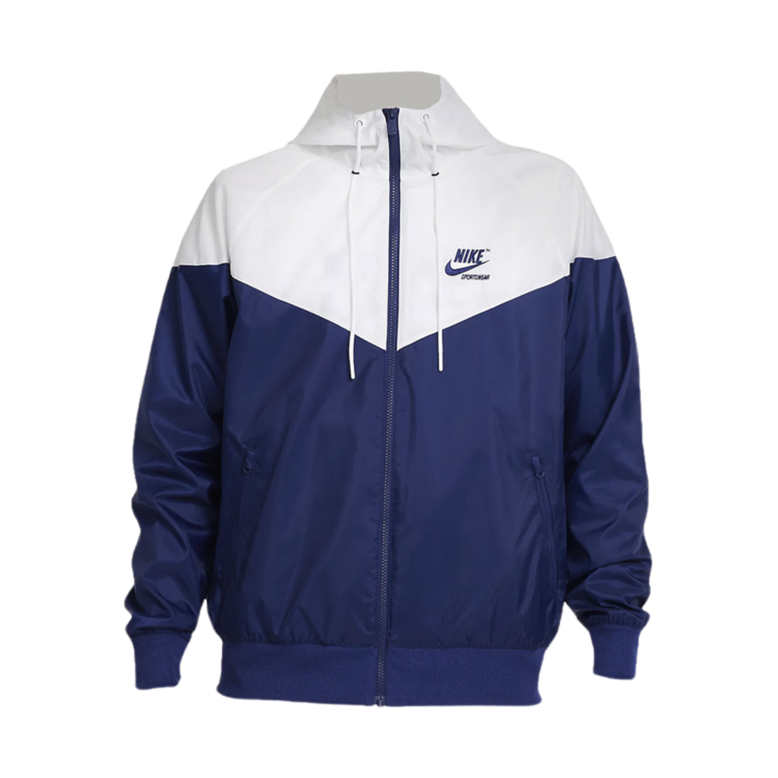 나이키 윈드러너 우븐 라인드 자켓 화이트 블루 보이드 - 아시아(Nike Windrunner Woven Lined Jacket White Blue Void - Asia)