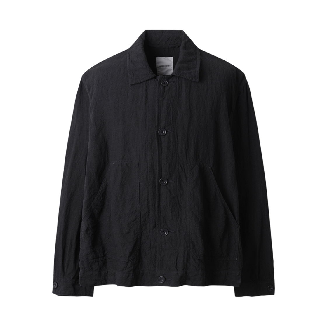 시리즈 린넨 숏 자켓 블랙(Series Linen Short Jacket Black) - 1