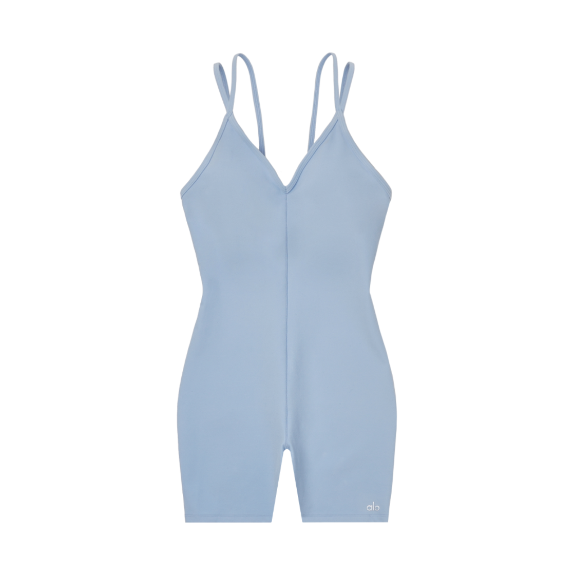 W8137R (W) Alo Yoga Alosoft Suns Out Onesie Seashell Blue
