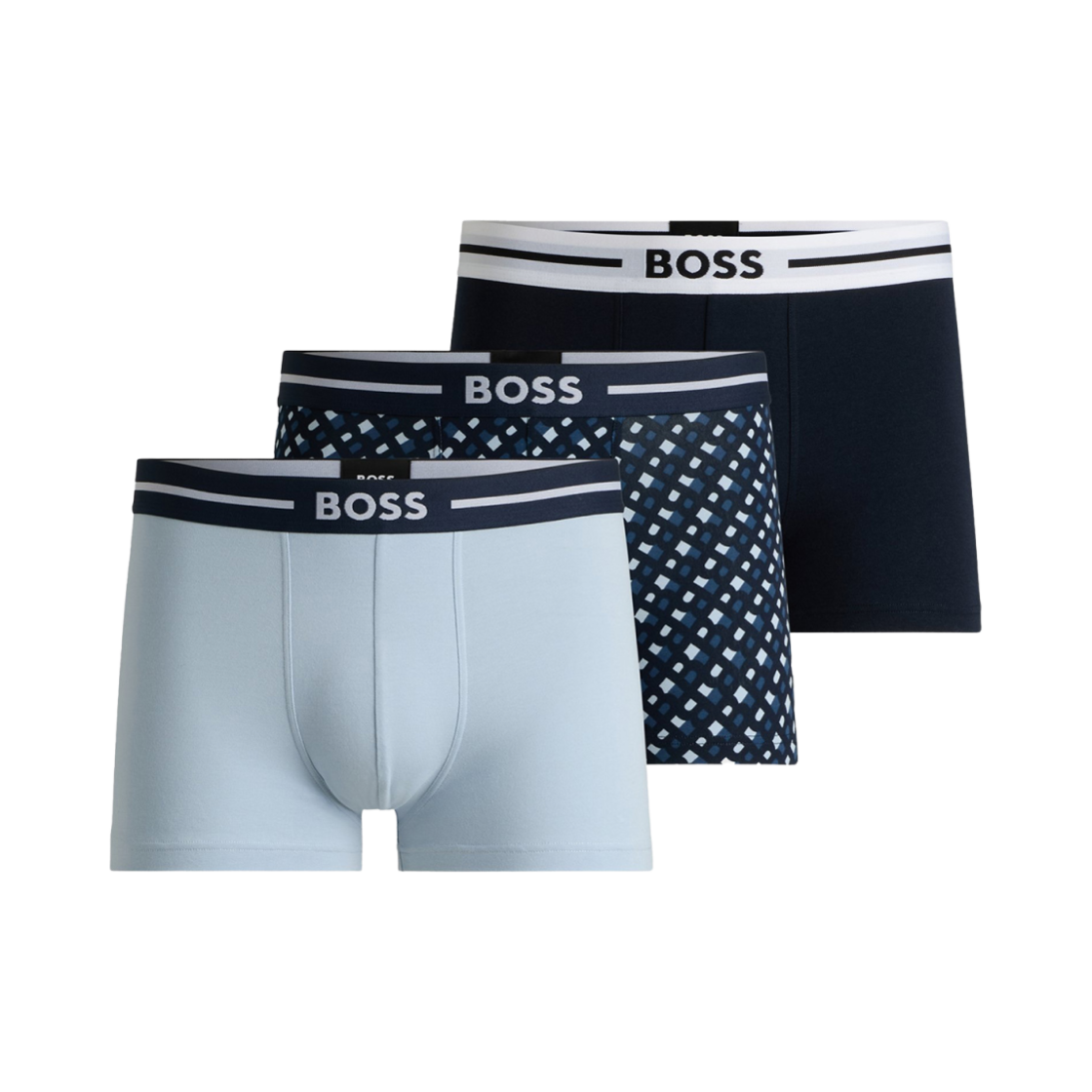 50531694-960 Hugo Boss Logo Band Stretch Boxer Briefs Multicolor (3 Pack)