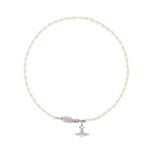 Vivienne Westwood Simonetta Pearl Pendant Silver