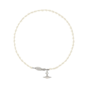 Vivienne Westwood Simonetta Pearl Pendant Silver