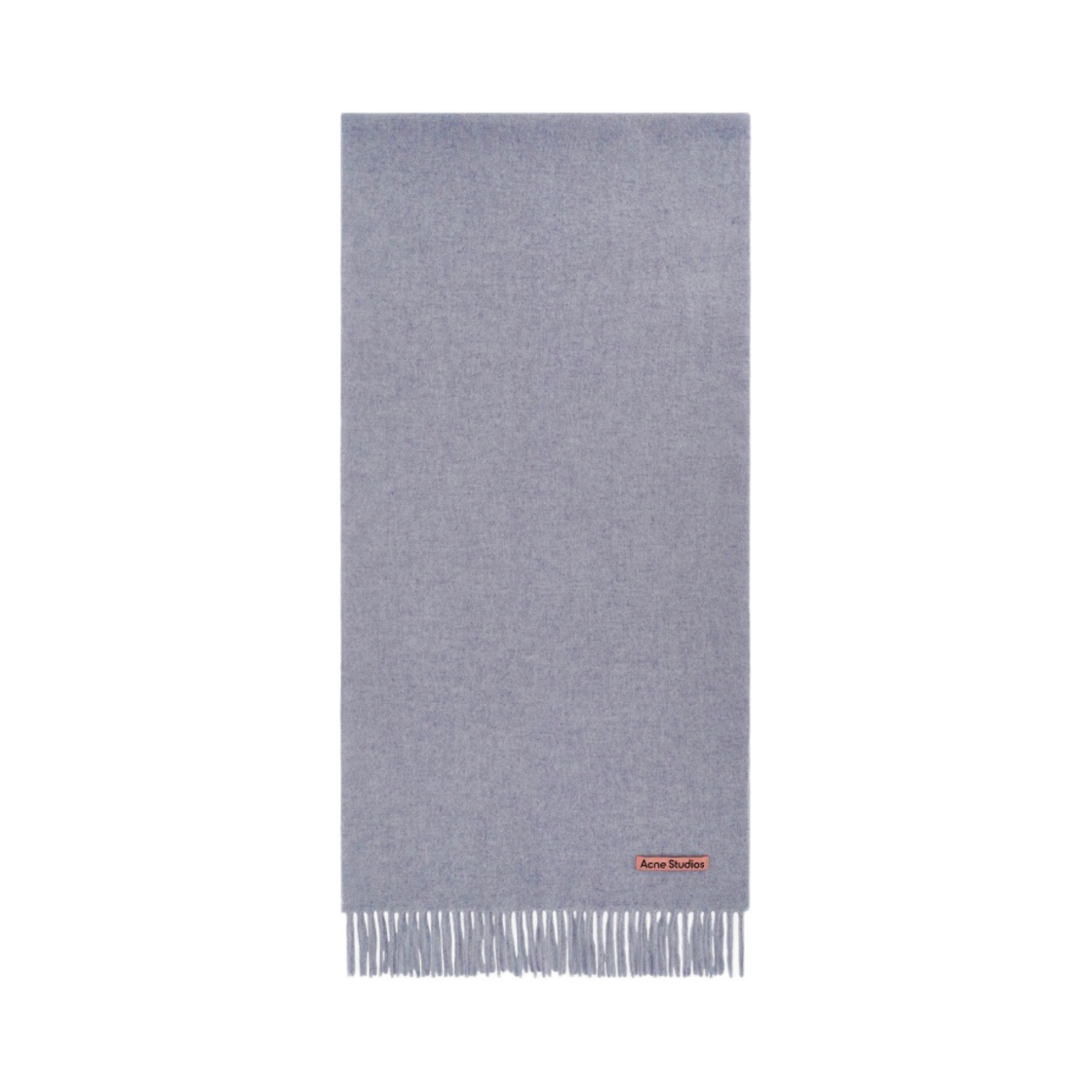 CA0210-DGT Acne Studios Narrow Wool Fringe Muffler Powder Blue Melange