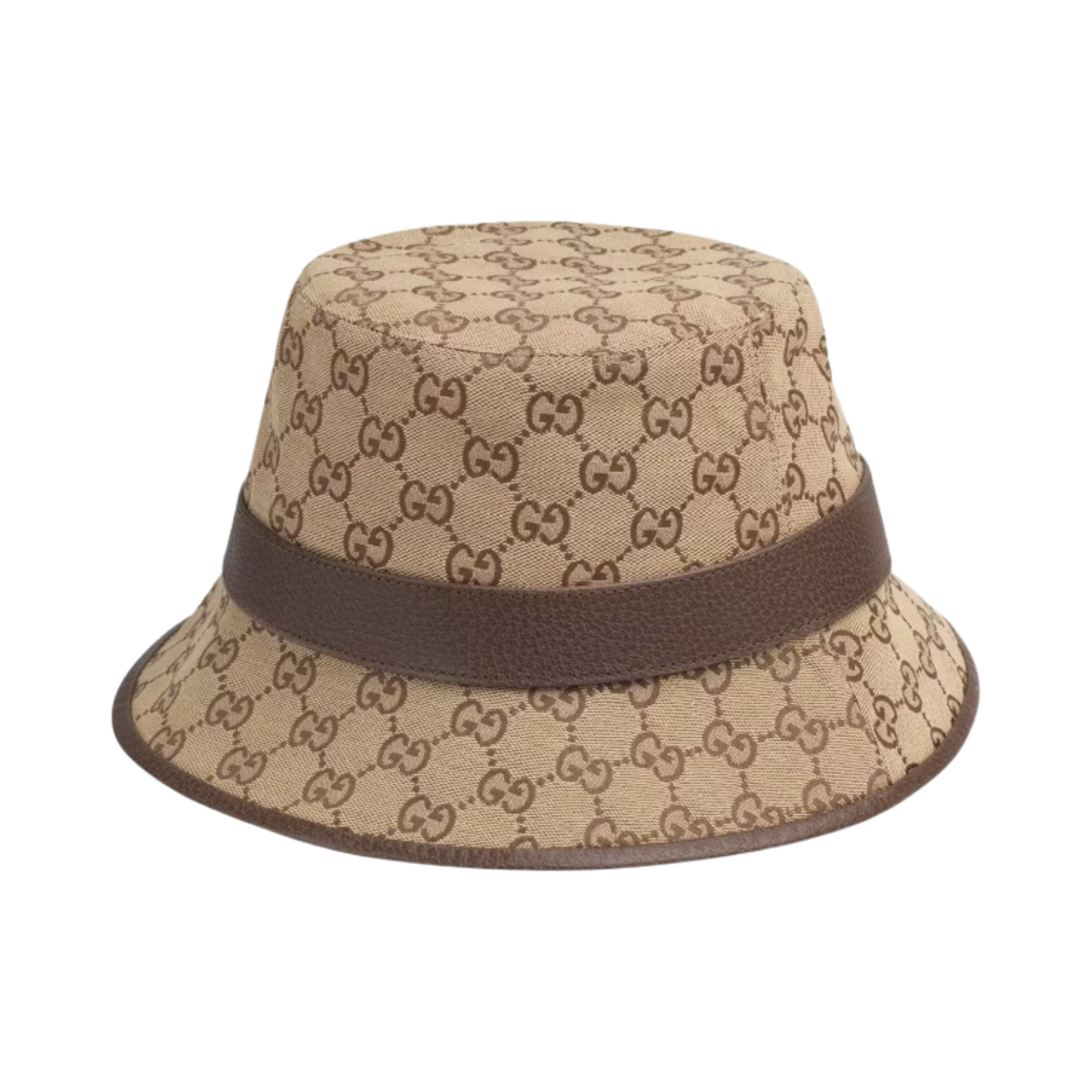 구찌 GG 캔버스 더블 G 버킷햇 베이지 브라운(Gucci GG Canvas Bucket Hat with Double G Beige Brown) - 3