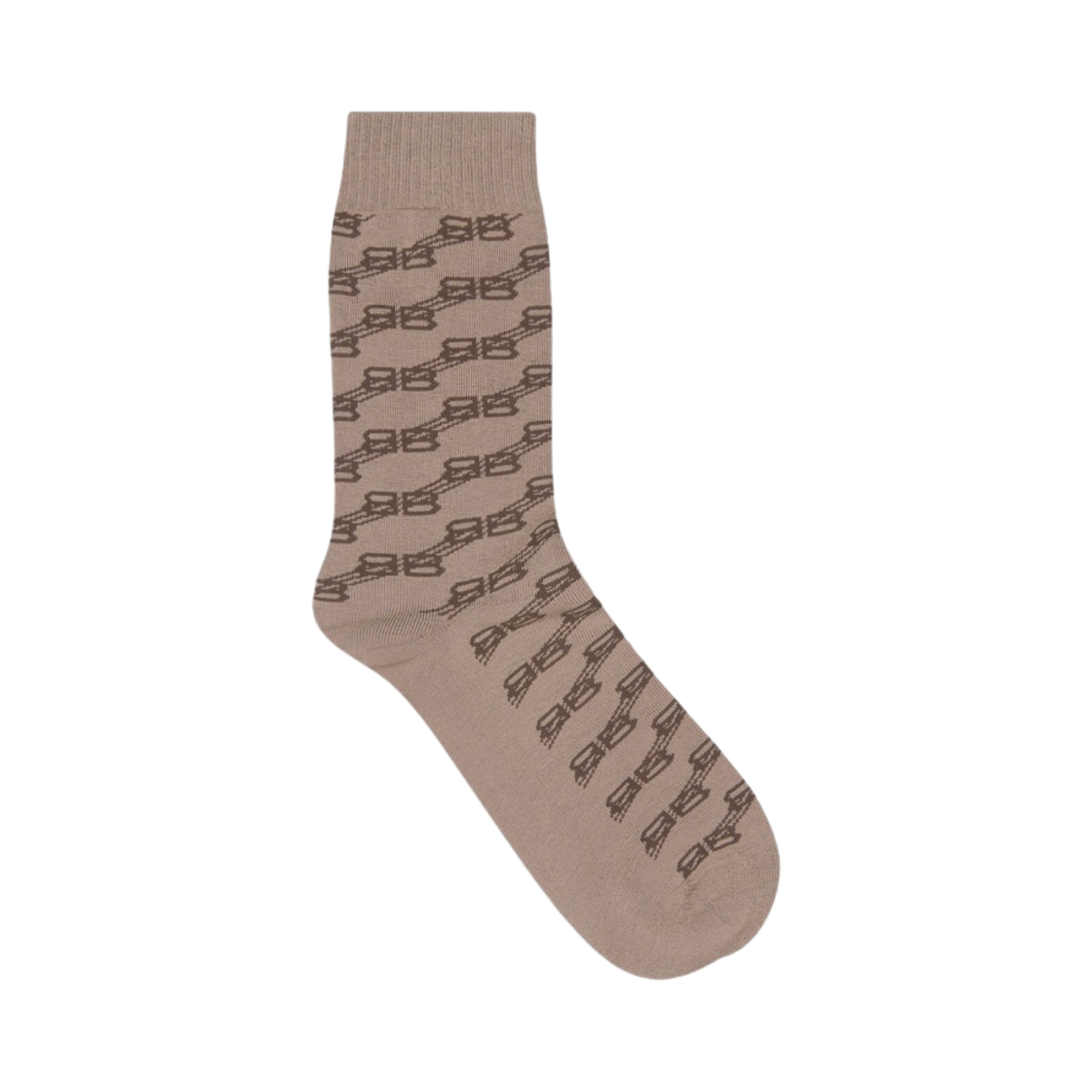 발렌시아가 BB 모노그램 양말 베이지(Balenciaga BB Monogram Socks Beige) - 1