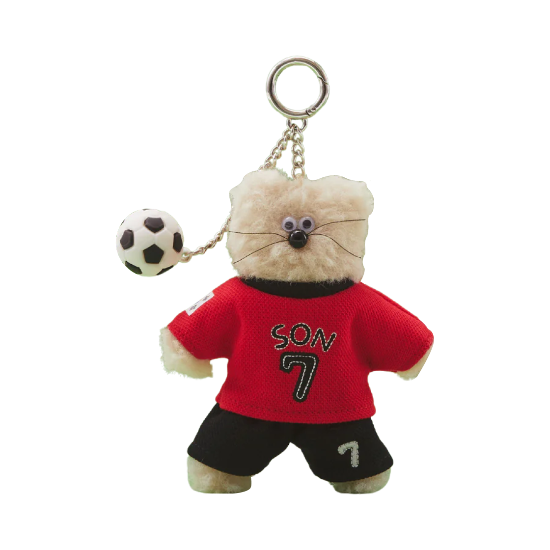 모남희 x NOS7 캡틴 쏜희 키링 레드(Monamhee x NOS7 Captain SON.hee Keyring Red)