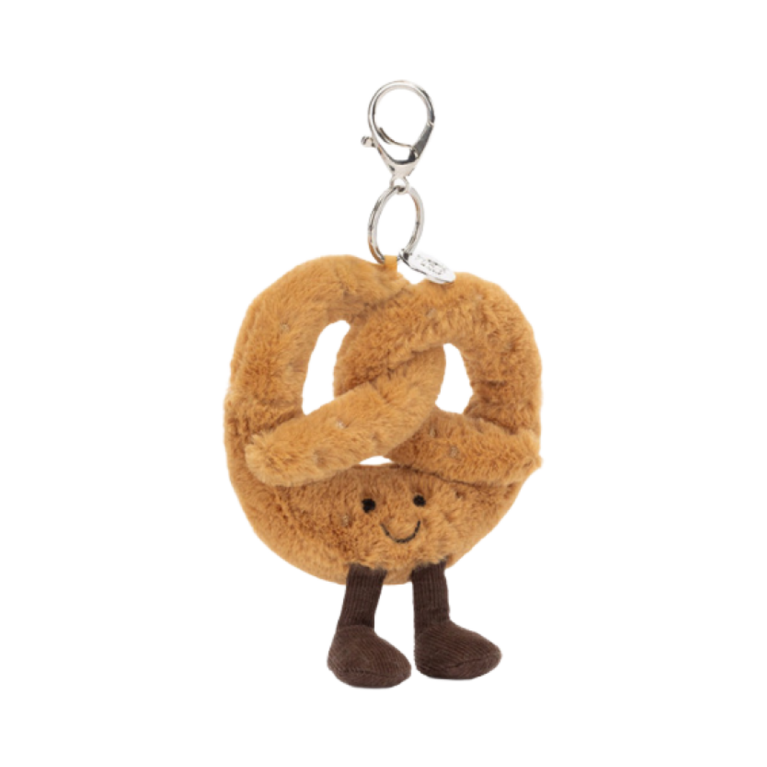 A4PRETBC Jellycat Amuseables Pretzel Bag Charm Beige