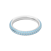 (W) Swarovski Dextera Ring Blue Rhodium plated