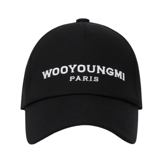 Wooyoungmi Embroidered Ball Cap Black - 23SS