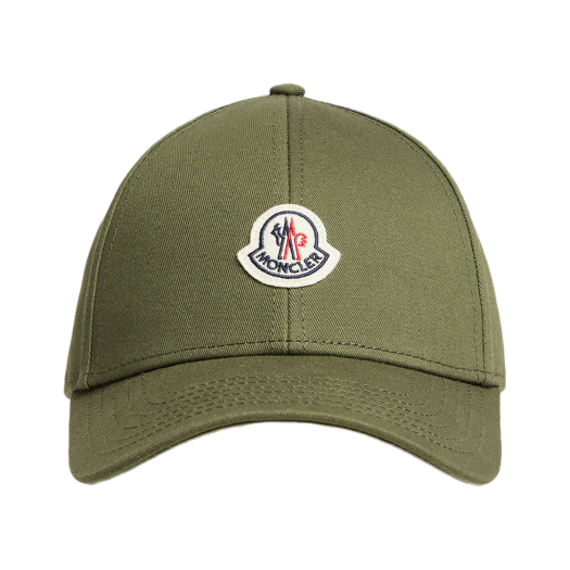K1-091-3B00039-04863-833 Moncler Gabardine Baseball Cap Olive Green - 25SS