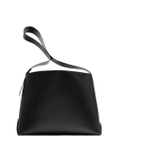 Zara Leather Cross Bag Black