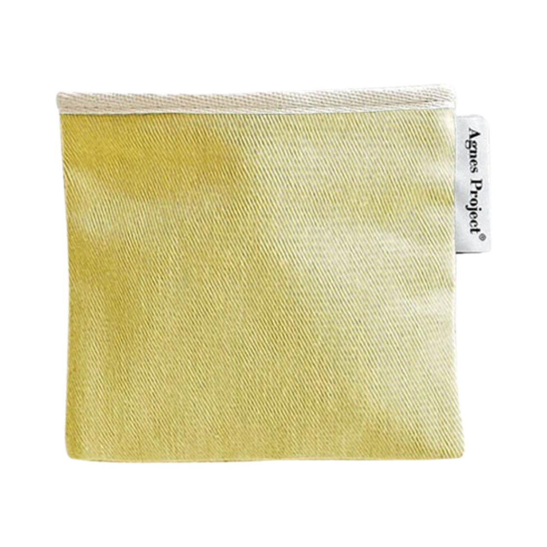 AP-P00000BV-M Agnes Project Square Color Pouch Medium Lemon