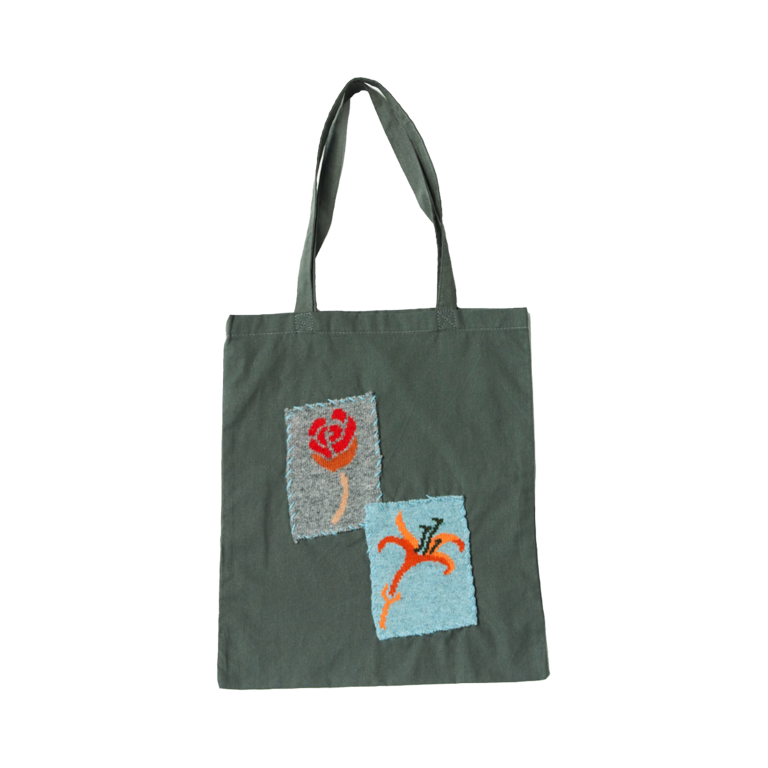 MSBG24AWCS53CH Misu A Barbe Roselily Garden Cotton Bag Charcoal