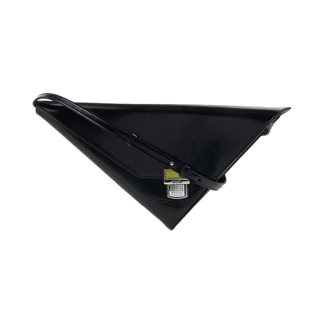 3341MDZ30-386-99 MSGM Triangle Click Bag Black