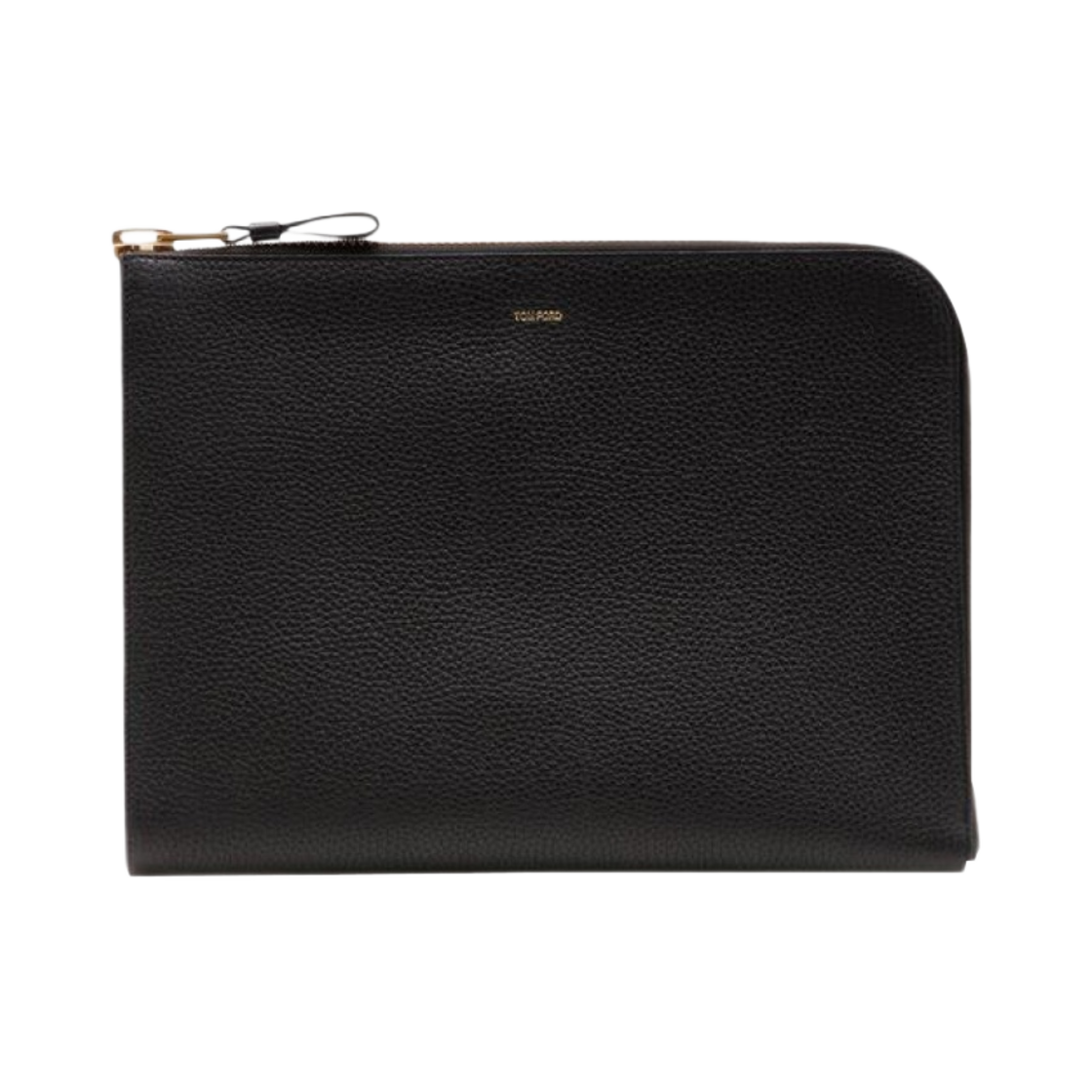 톰포드 그레인 레더 버클리 집 포트폴리오 블랙(Tom Ford Grain Leather Buckley Zip Portfolio Black) - 1