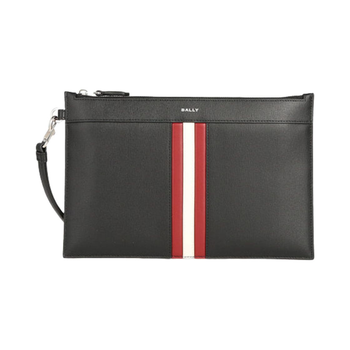 발리 리본 레더 클러치 블랙(Bally Ribbon Leather Clutch Black) - 1