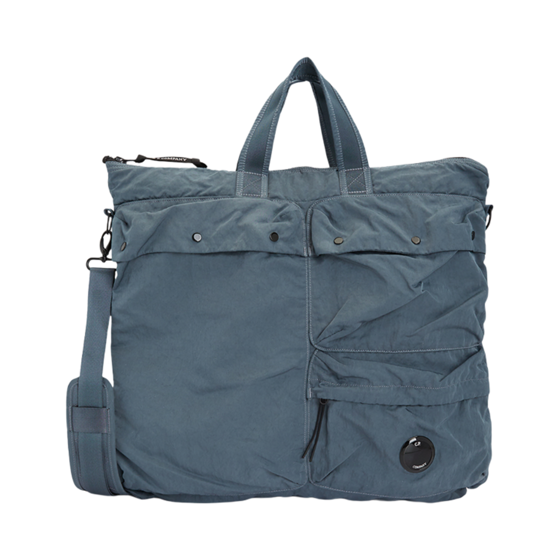 18CMAC219A005269G872 C.P. Company Nylon B Tote Bag Stormy Weather Blue - 25SS