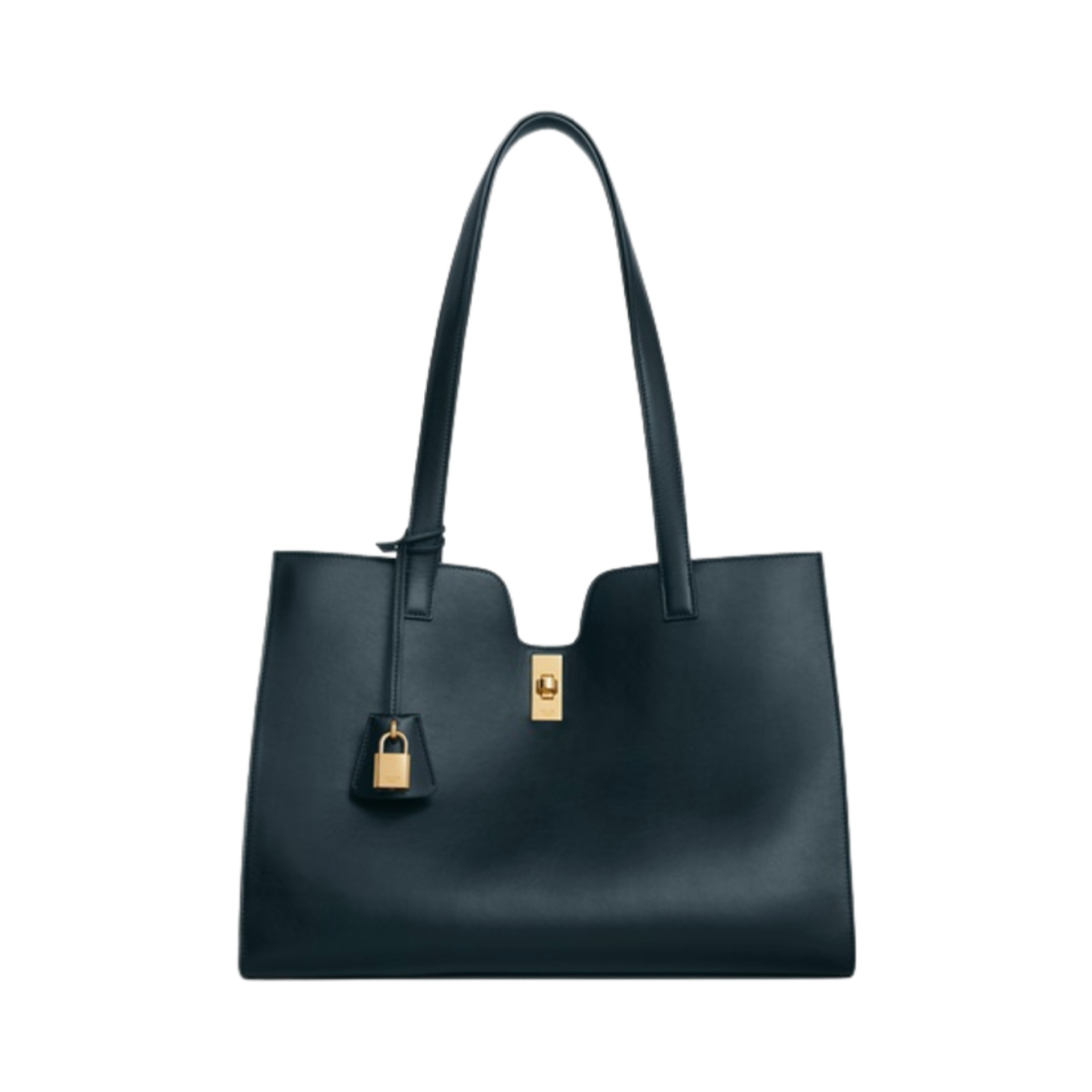 112583EZU-07OC Celine Cabas 16 Bag in Smooth Calfskin Navy Blue