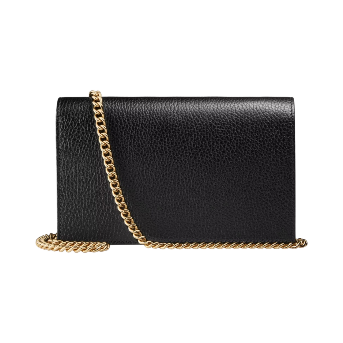 구찌 GG 마몽 레더 미니 체인백 블랙(Gucci GG Marmont Leather Mini Chain Bag Black) - 3