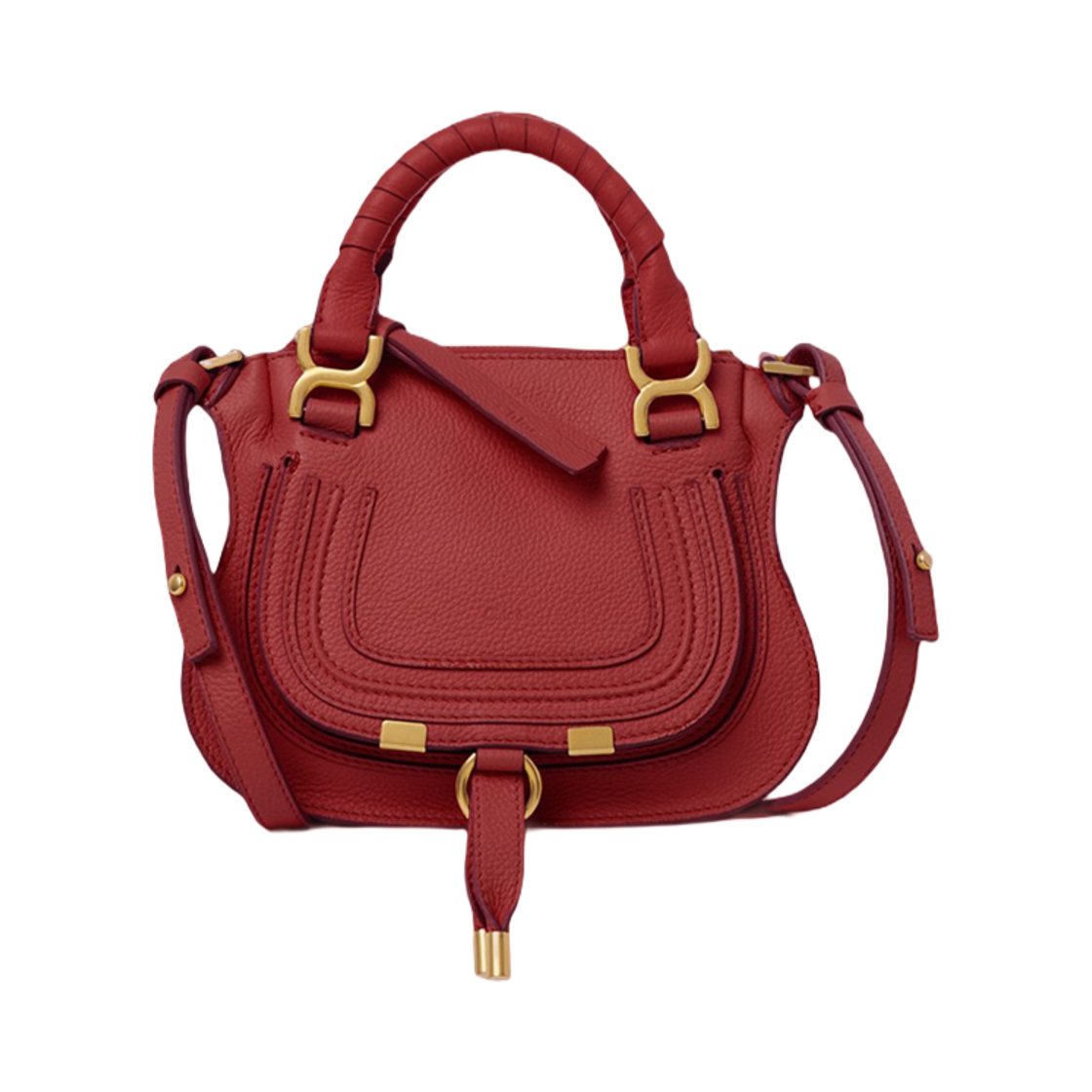 끌로에 마르씨 미니 더블 캐리 백 레디쉬 핑크(Chloe Marcie Mini Double Carry Bag Reddish Pink) - 1