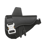 Dior Mini Saddle Bag Black Grained Calfskin