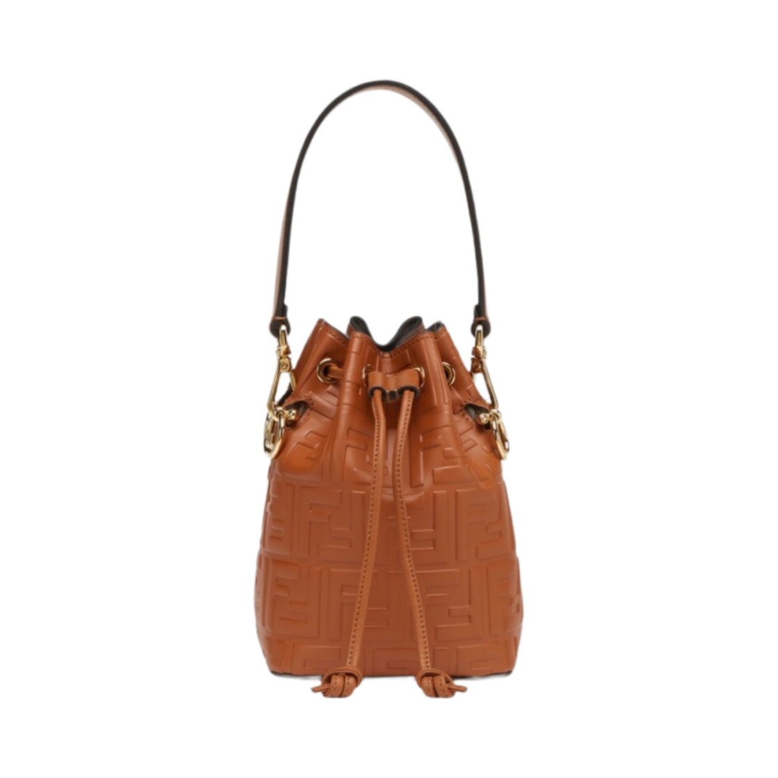 펜디 몬트레조 레더 미니 버킷백 브라운(Fendi Mon Tresor Leather Mini Bucket Bag Brown) - 1
