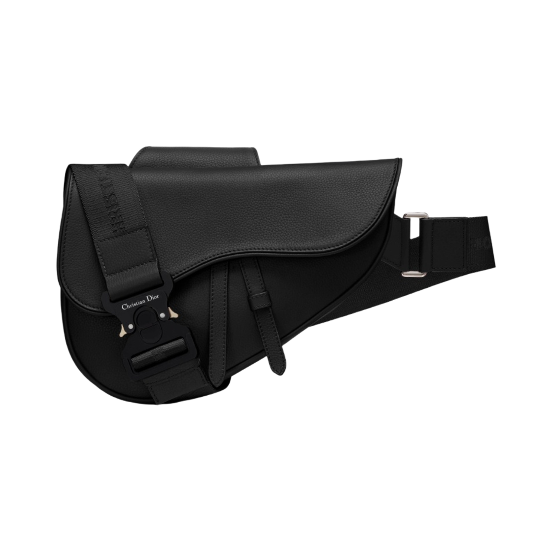 디올 새들백 그레인드 카프스킨 블랙