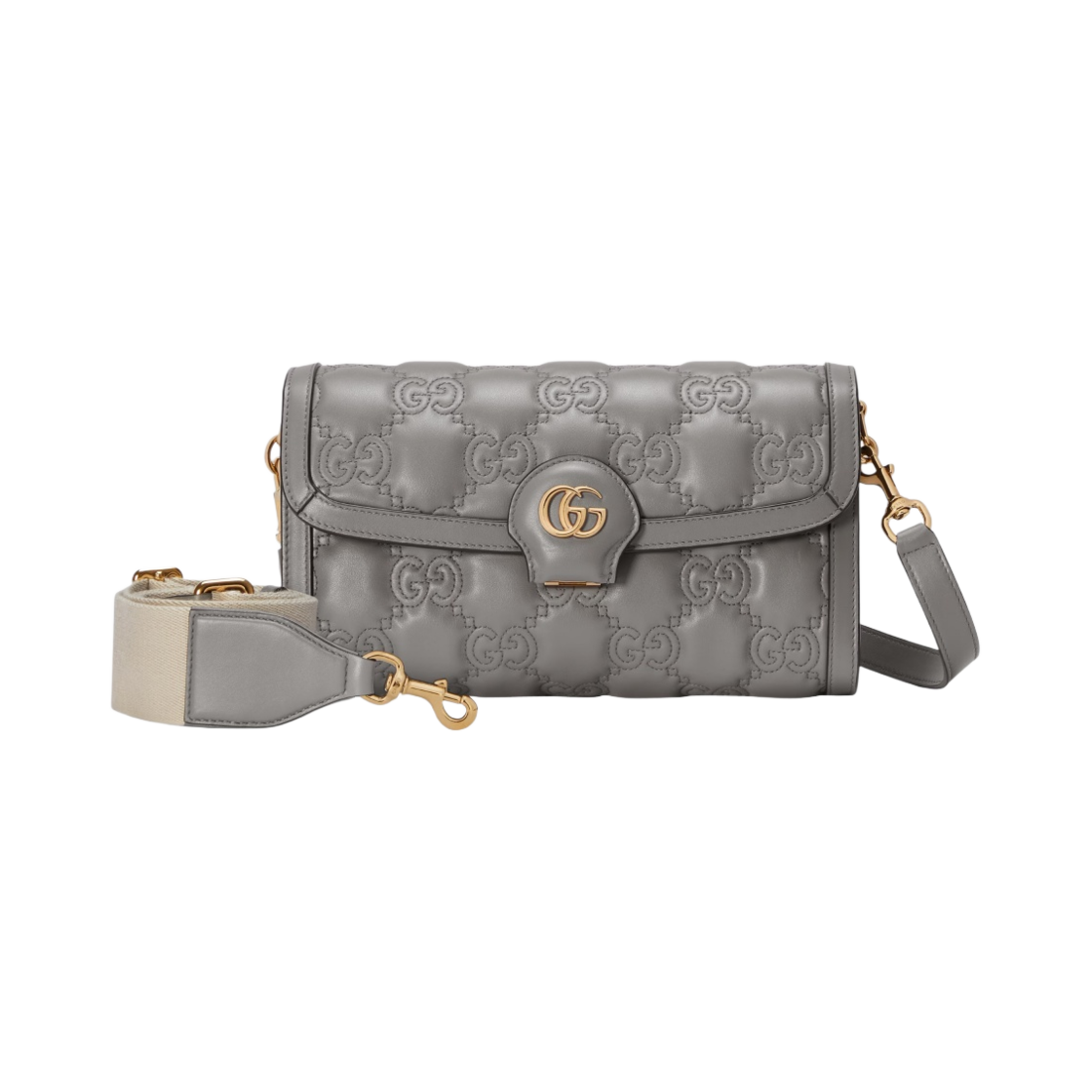 구찌 GG 마틀라세 스몰 백 라이트 그레이 레더(Gucci GG Matelasse Small Bag Light Grey Leather) - 1