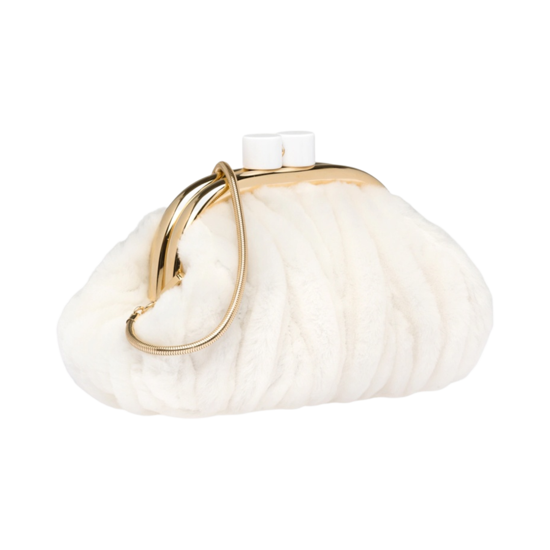 미우 미우 벨 셔링백 화이트(Miu Miu Belle Shearling Bag White) - 2