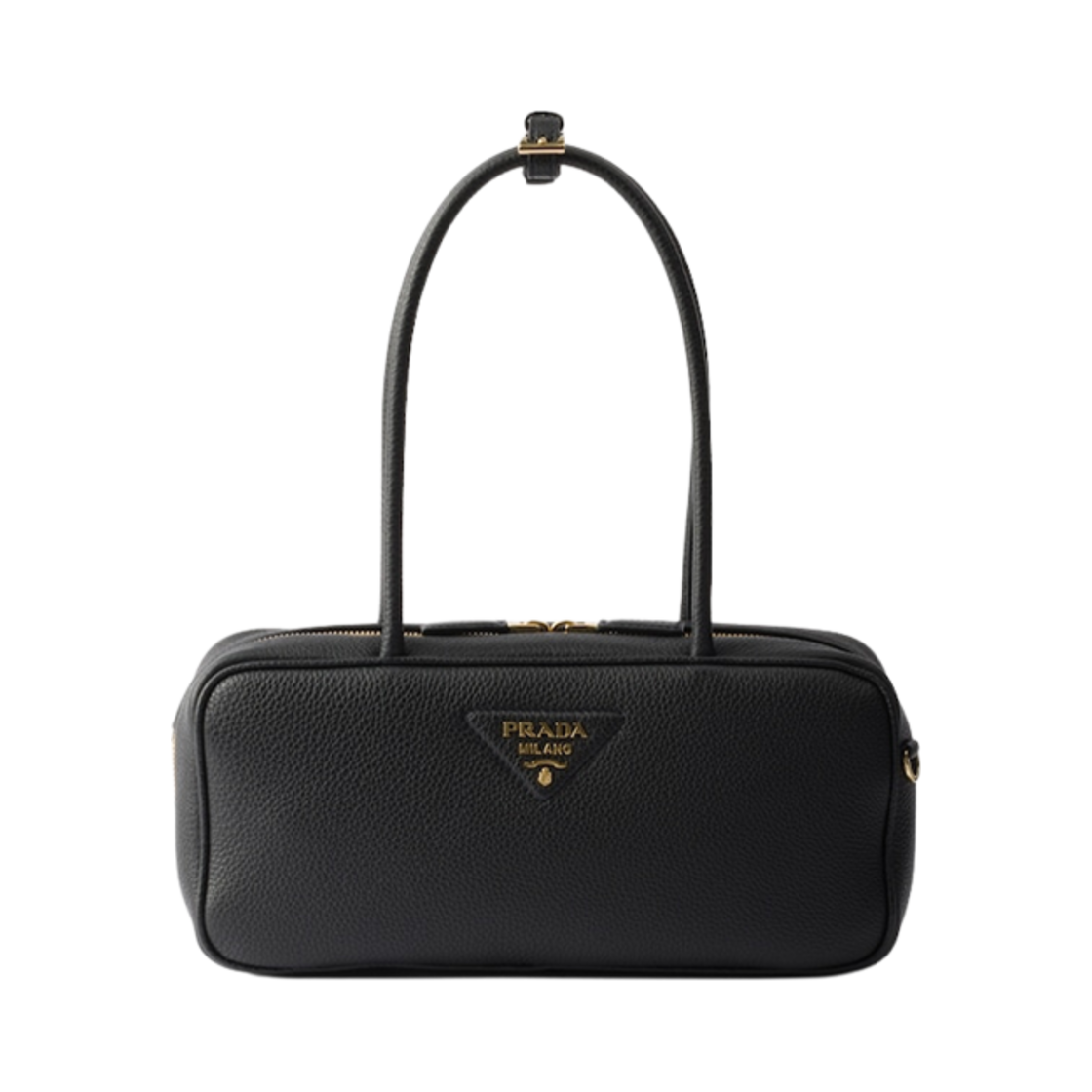 1BB126-2DKV-F0632 Prada Medium Leather Top-Handle Bag Black