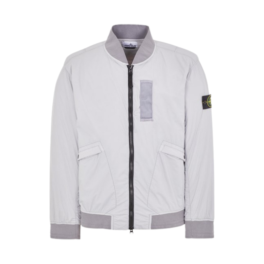 Stone Island 40525 Skin Touch Nylon-TC With Primaloft-TC Bomber Jacket Dust Gray - 24SS