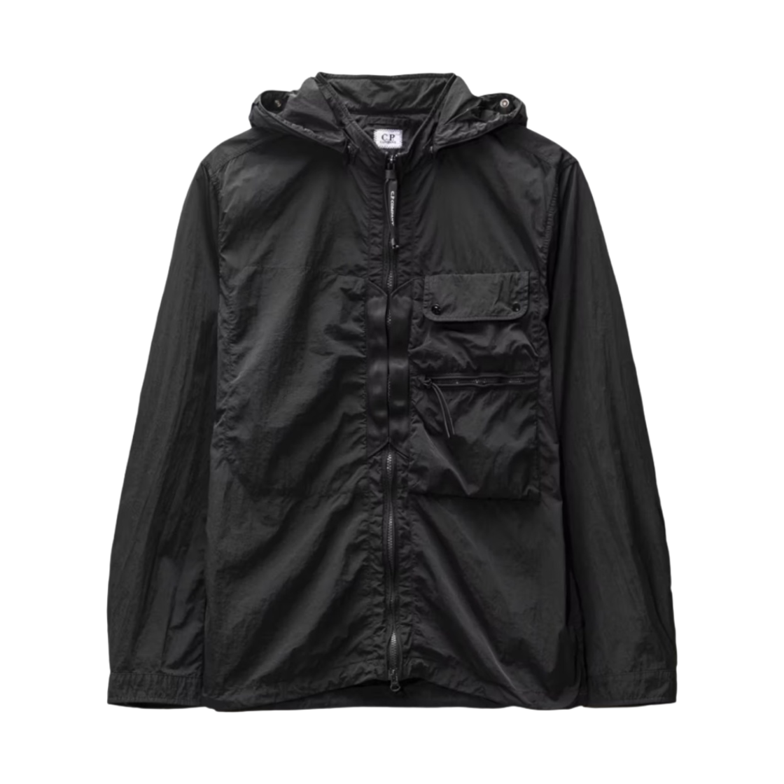 C.P. 컴퍼니 크롬-R 고글 오버셔츠 블랙 - 23SS(C.P. Company Chrome-R Goggle Overshirt Black - 23SS)