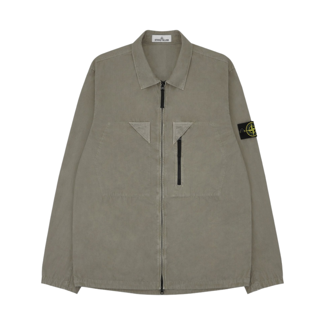 스톤 아일랜드 106WN 올드 트리트먼트 오버셔츠 도브 그레이 - 23SS(Stone Island 106WN Old Treatment Overshirt Dove Grey - 23SS) - 1