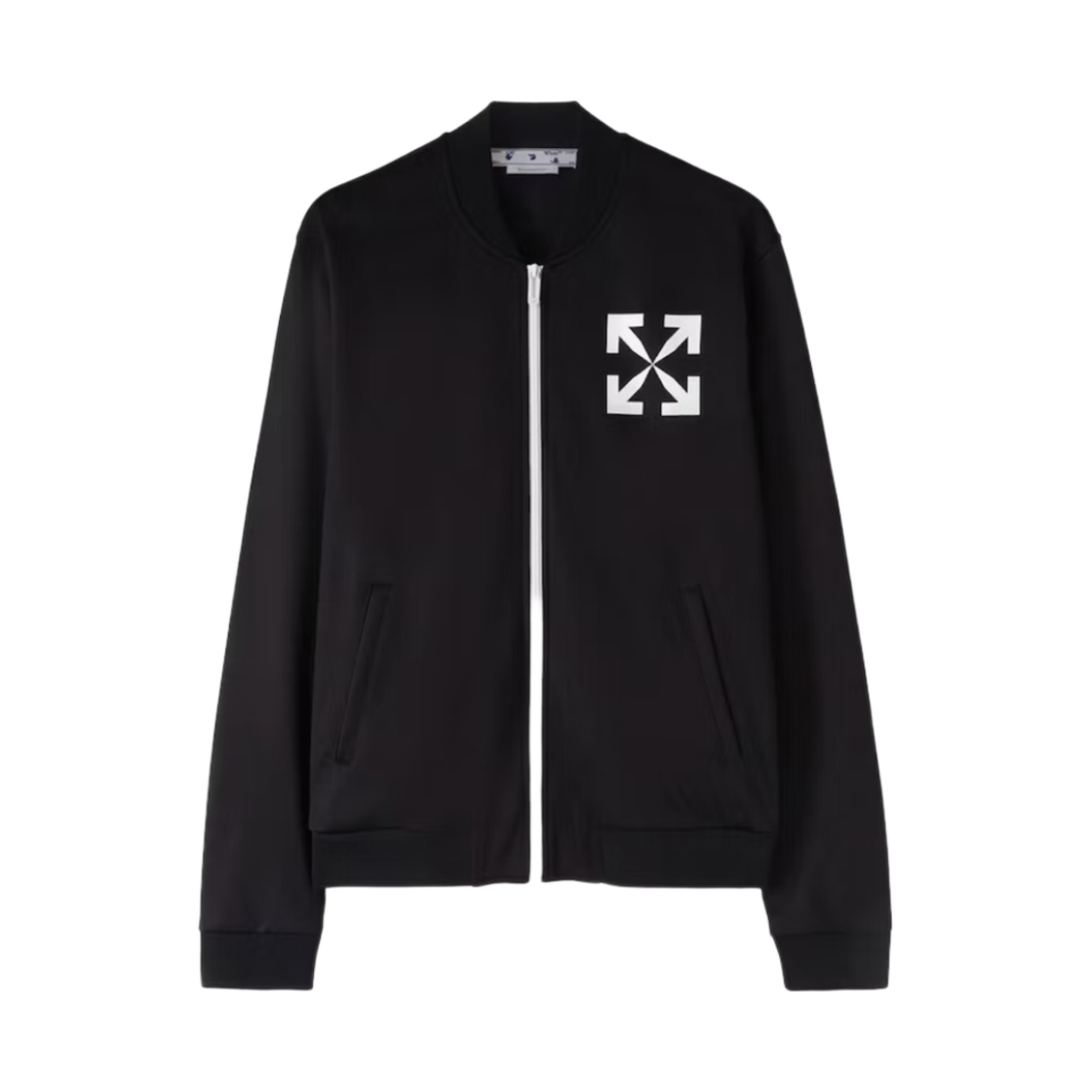 오프화이트 싱글 애로우 슬립 트랙탑 블랙 화이트(Off-White Single Arrow Slim Track Top Black White)