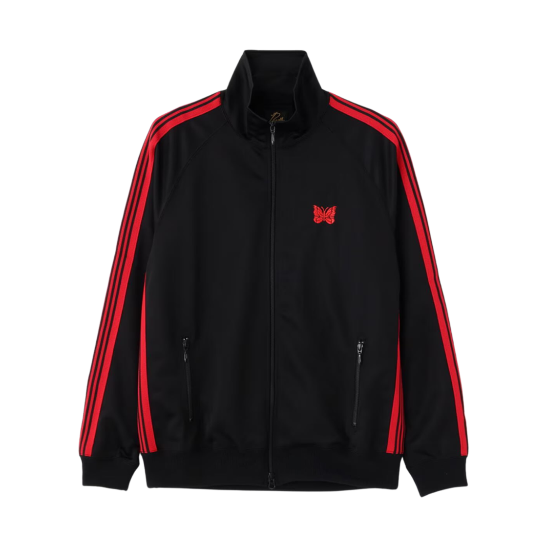 니들스 x LHP 트랙 자켓 폴리 스무스 블랙 레드
