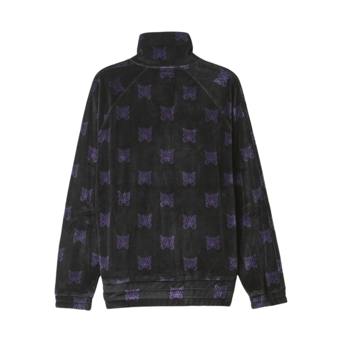 니들스 빠삐용 트랙 자켓 벨루어 블랙 퍼플(Needles Papillon Track Jacket Velour Black Purple) - 2