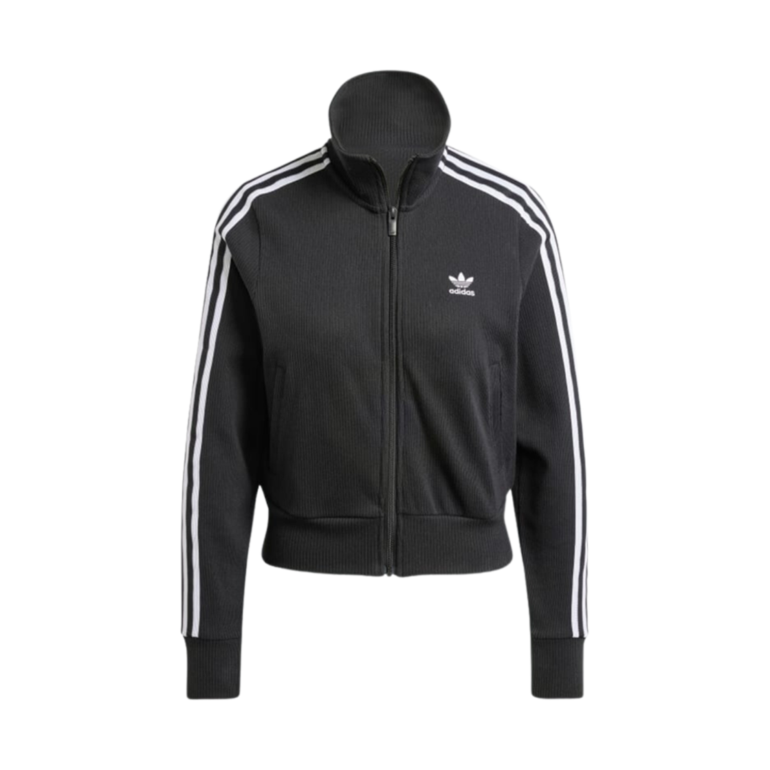 (W) 아디다스 아디컬러 니트 탑 블랙 - US 사이즈((W) Adidas Adicolor Knit Top Black - US Sizing)