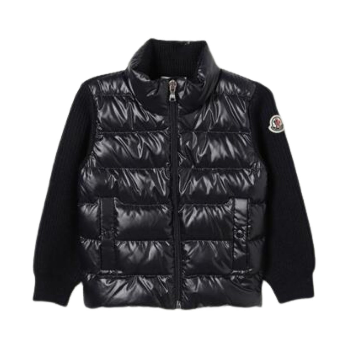 (키즈) 몽클레르 로고 다운 자켓 네이비 - 24FW((Kids) Moncler Logo Down Jacket Navy - 24FW) - 1