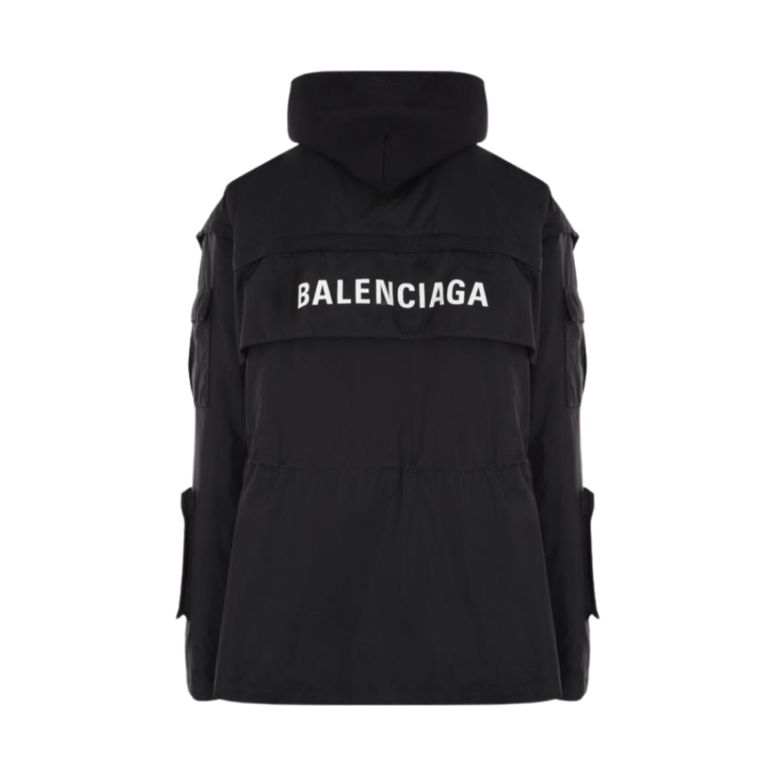 발렌시아가 저지 인서트 테크니컬 패브릭 오버사이즈 파카 블랙(Balenciaga Technical Fabric Oversized Parka with Jersey Insert Black) - 2