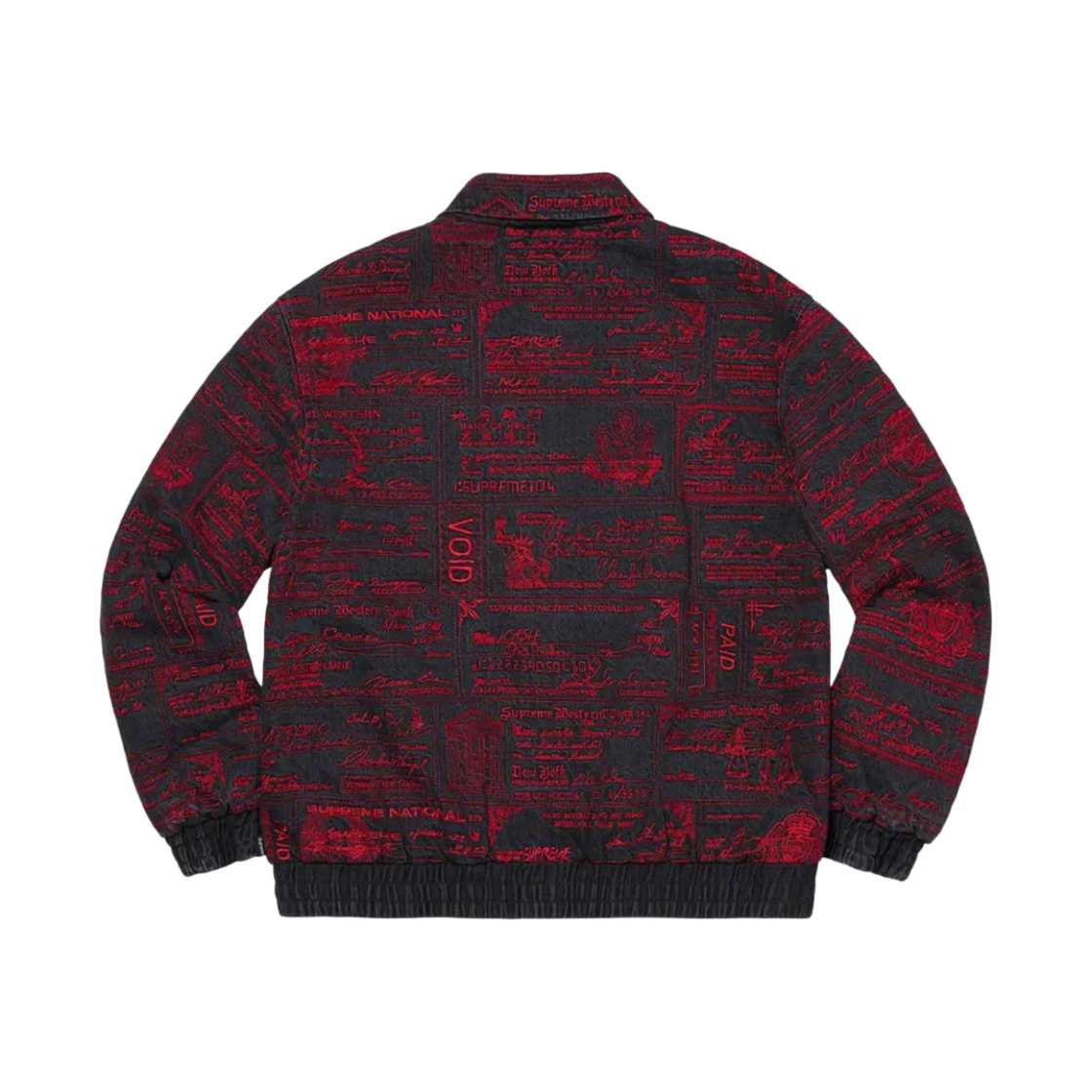 슈프림 체크 자수 데님 자켓 블랙 - 20SS(Supreme Checks Embroidered Denim Jacket Black - 20SS) - 2