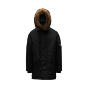 Moncler Aja Long Down Jacket Black - 21FW