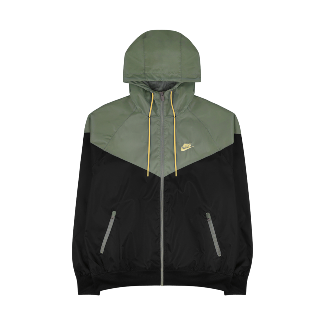 나이키 NSW 윈드러너 후드 자켓 블랙 다크 스투코 - 아시아(Nike NSW Windrunner Hooded Jacket Black Dark Stucco - Asia)