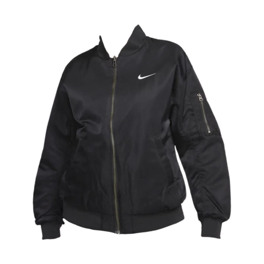 (W) Nike NSW Reversible Varsity Bomber Jacket Black - Asia