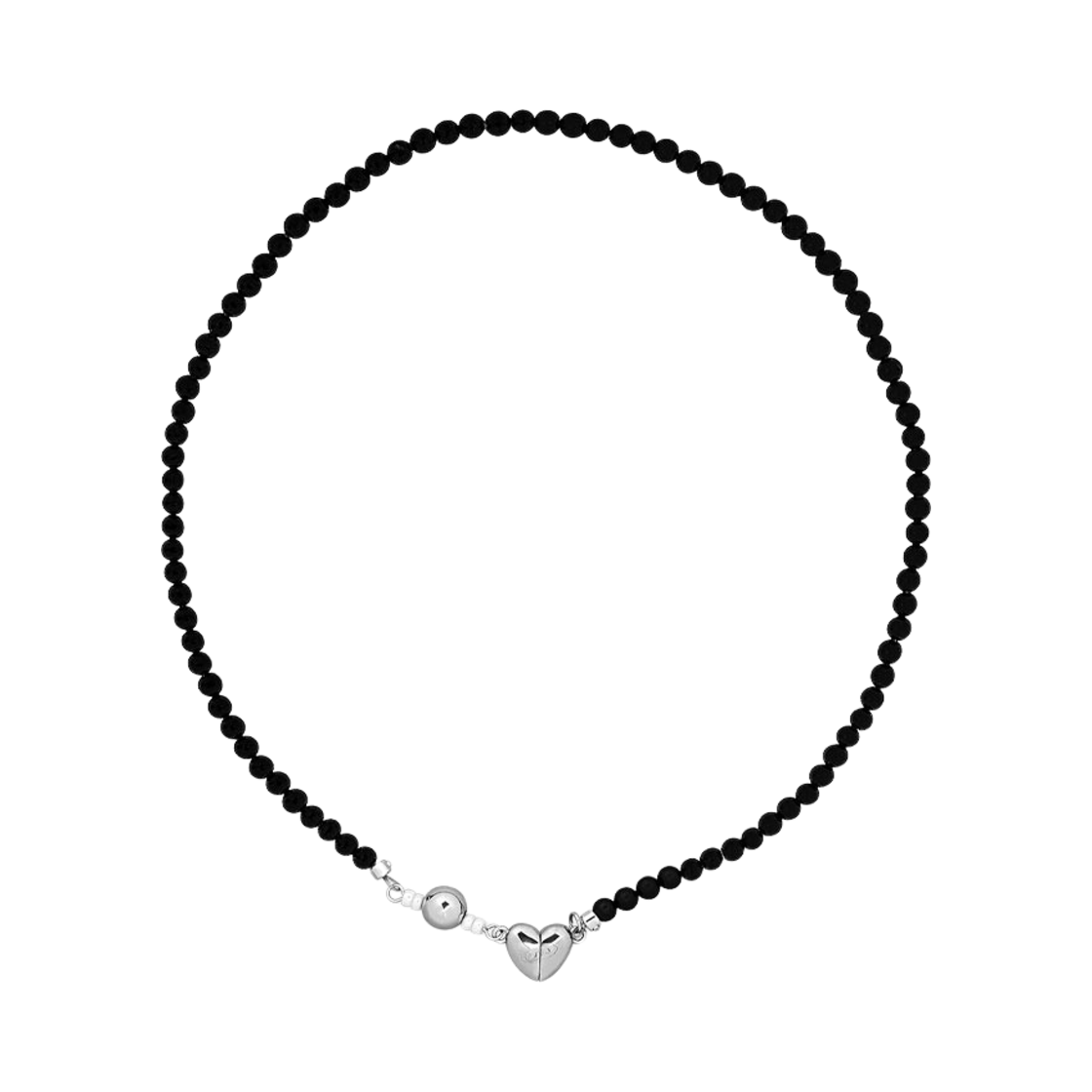 센티멍 넘버 435 하트 오닉스 네크리스 블랙 | SENTIMENTS | KREAM